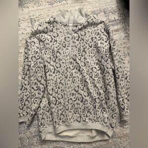 Aerie Leopard Print Quarter-Zip Pullover